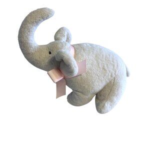 Baby Ganz Collection “Sweet Elephant”Stuffed Animal Soft Toy lovey Pink Ribbon